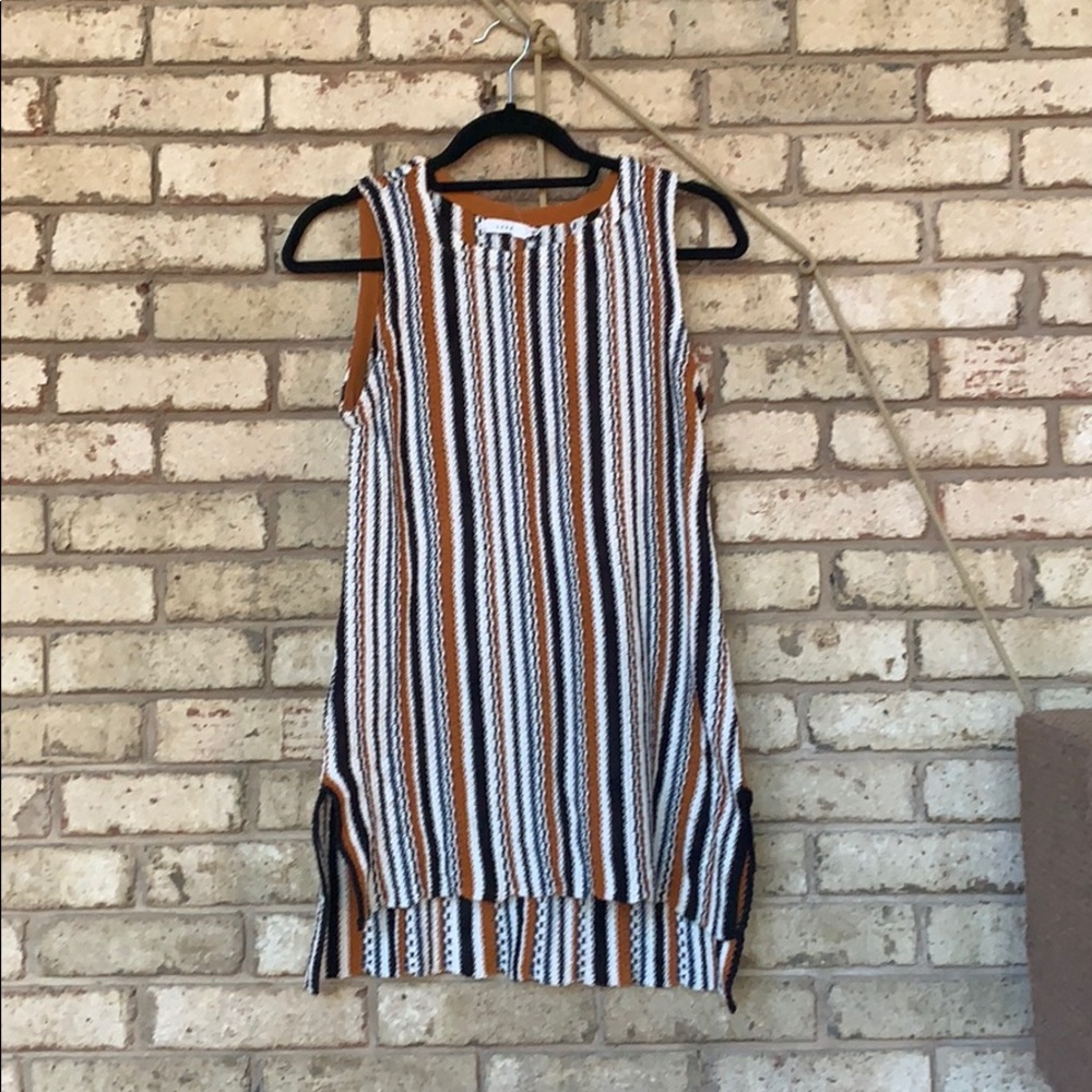 2/$25 LUSH crocheted striped tank top
